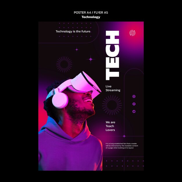 gradient technology design template