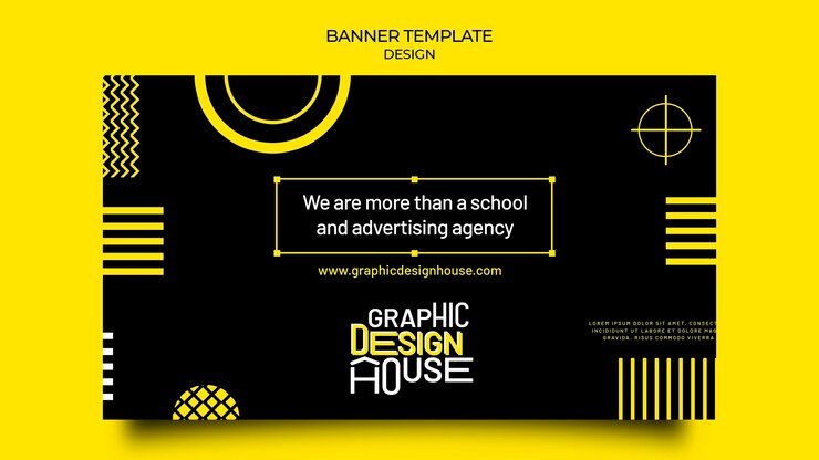 Gratis PSD graphic design services banner template