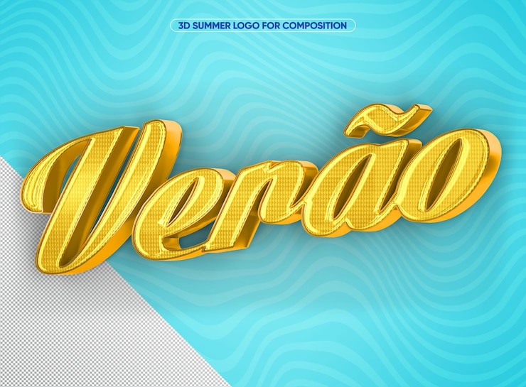 Gratis PSD gul sommerlogo