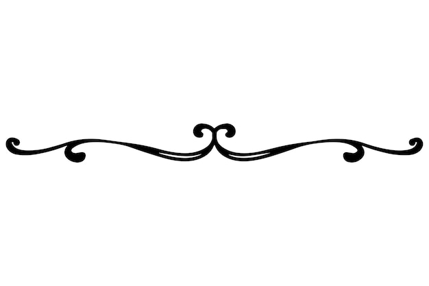 hand drawn ornament divider illustration
