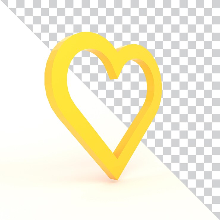 Gratis PSD heart icon left side