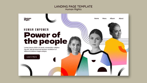 human rights day celebration landing page