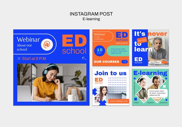 Instagram-postmal for e-læring