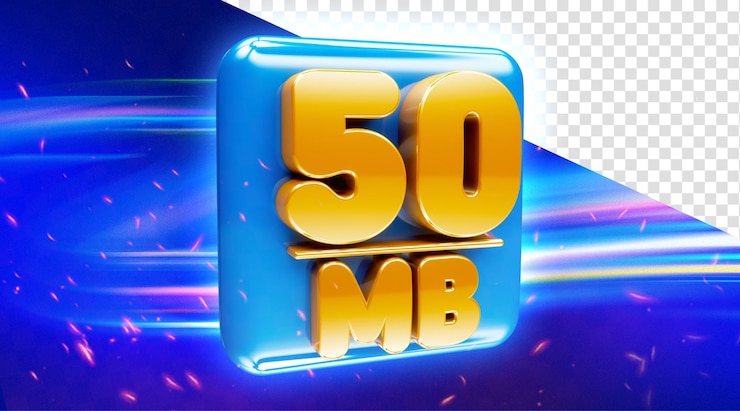 Gratis PSD internet aftale forbindelseshastighed 3d-numre