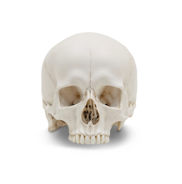 isolated skull in studio