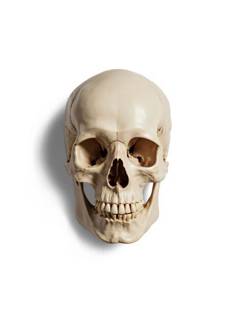 isolated skull in studio