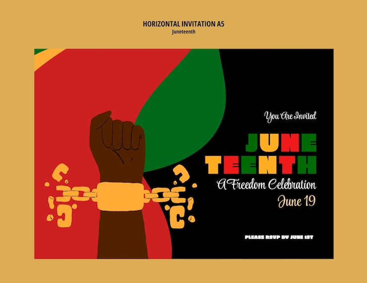 Gratis PSD juneteenth maldesign
