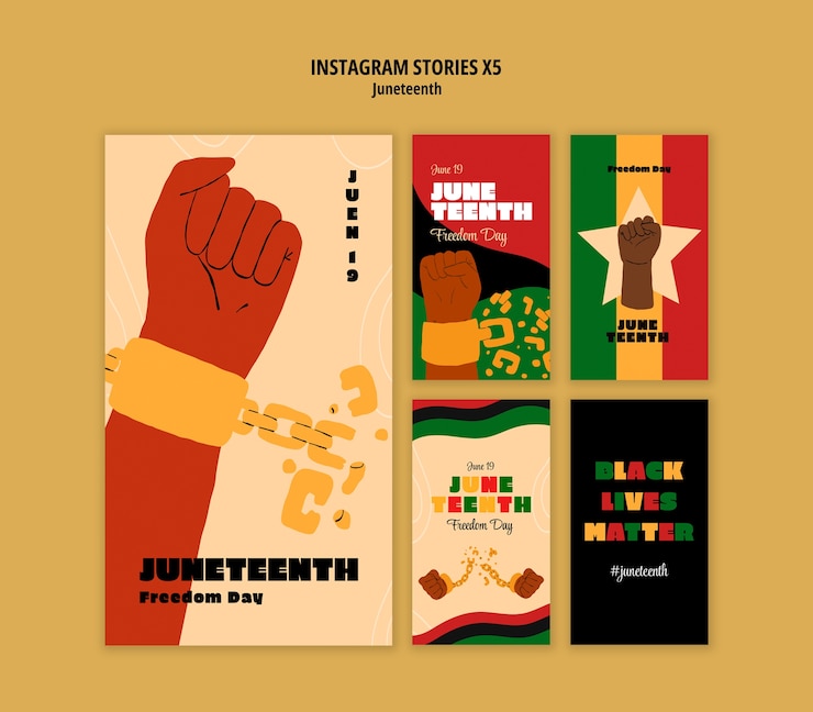 Gratis PSD juneteenth maldesign