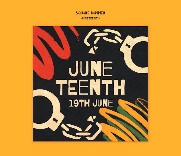 Juneteenth  template design