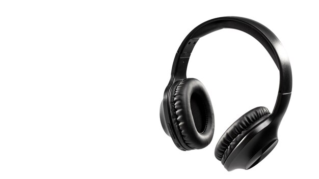 Levitating  headphones still life