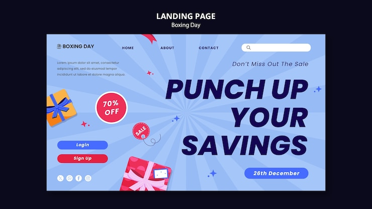 Gratis PSD maldesign for boxing day