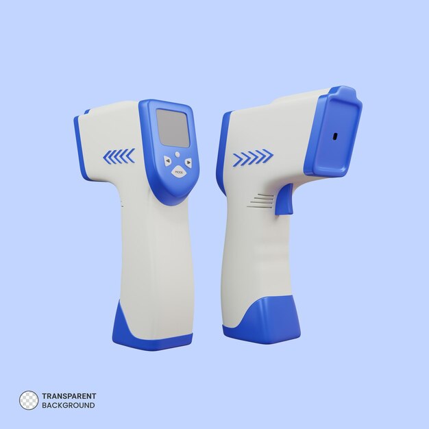 Medical Thermometer icon Isolated 3d render Illustration