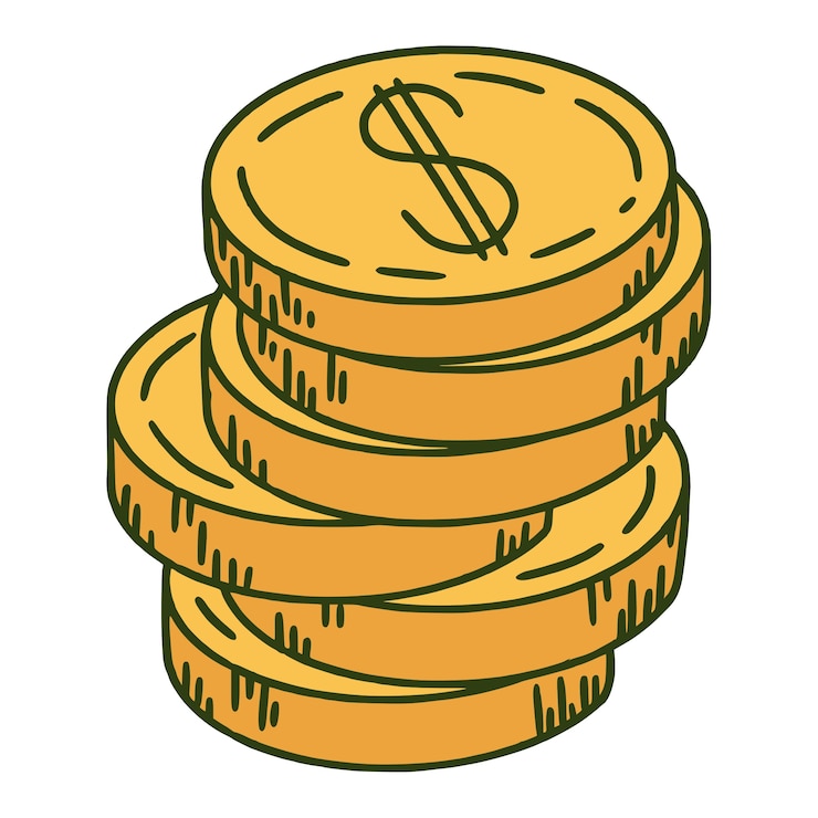 Gratis PSD money illustration isolated