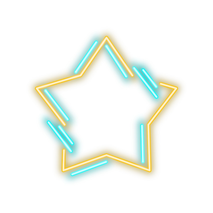 Gratis PSD neon frame