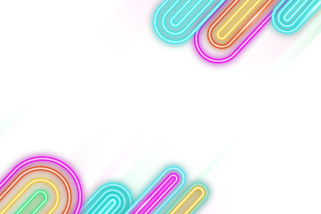 Neon sign background isolated