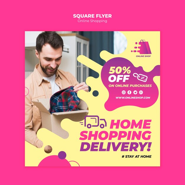 online shopping flyer theme