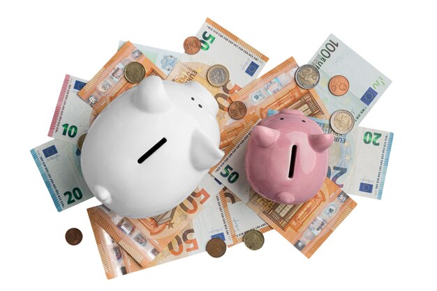 piggy bank isolated