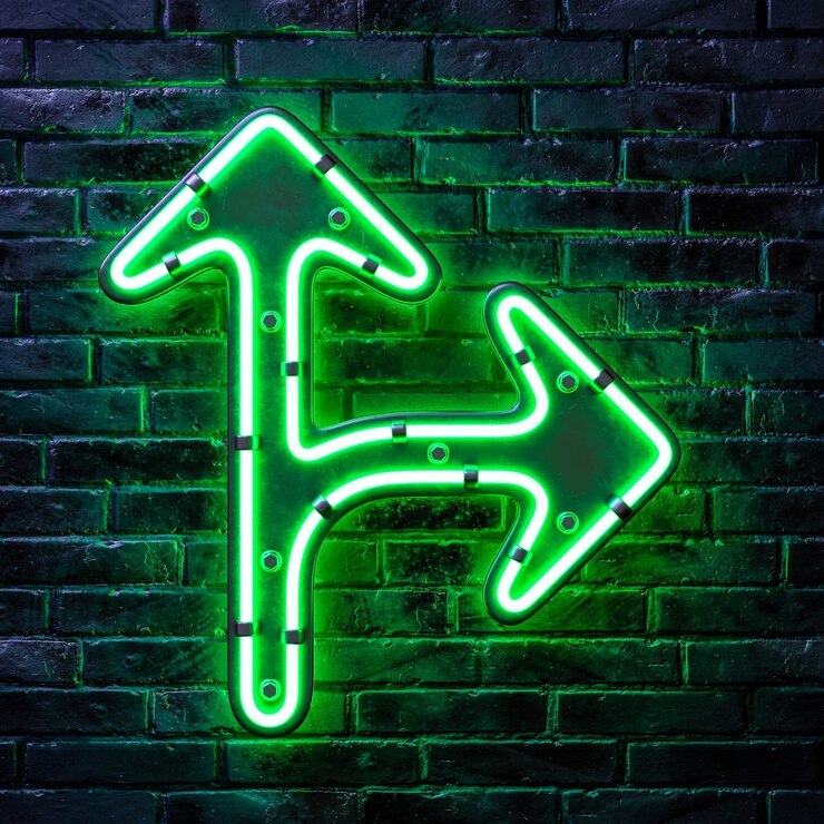 Gratis PSD pildesign med neon-ikon