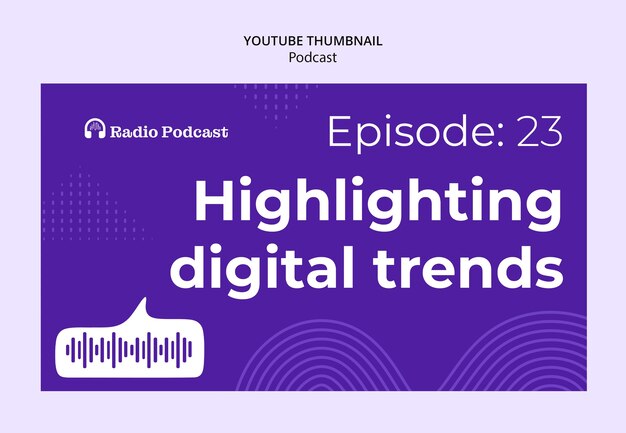Podcast template design