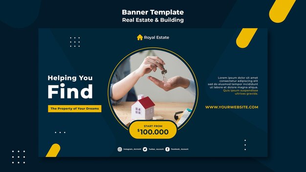 real estate investment banner template