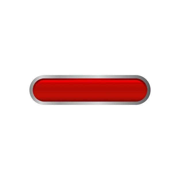 Realistic button isolated