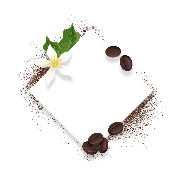 Gratis PSD realistic roasted coffee beans