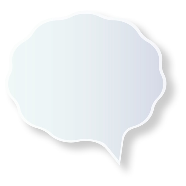 realistic speech bubble illustration
