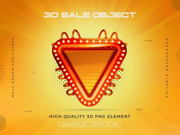 sale object 3d render isolated
