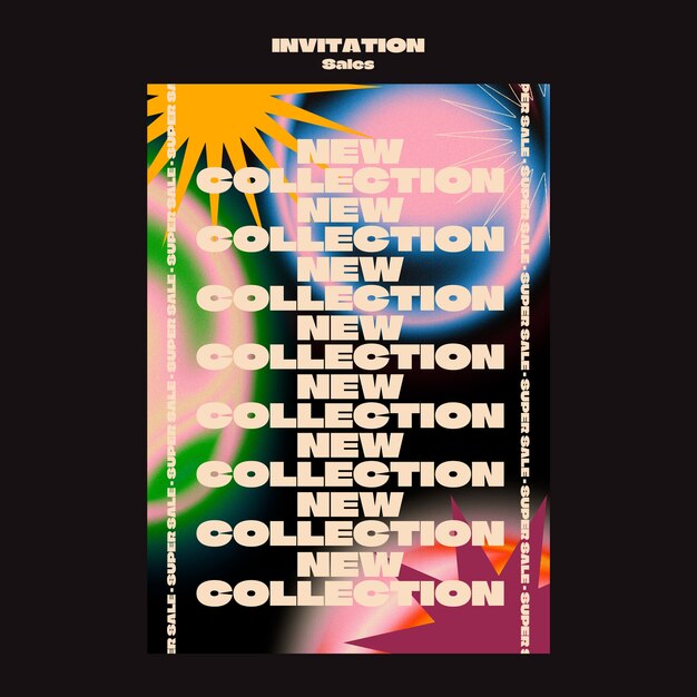 Sales discount invitation template