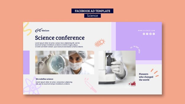 Science and tech social media promo template