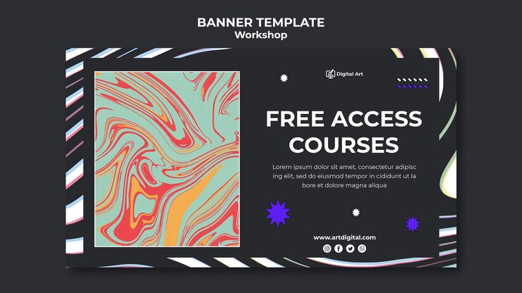 Gratis PSD skabelon til workshopbanner