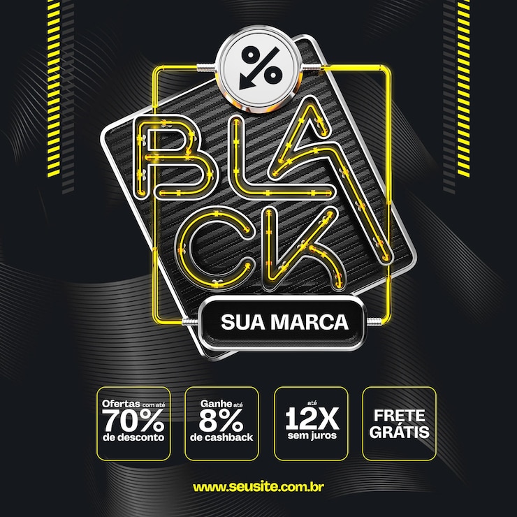 Gratis PSD social media post feed black friday with free shipping