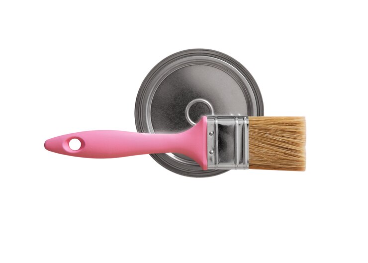 Gratis PSD still life of colorful paint can isolated