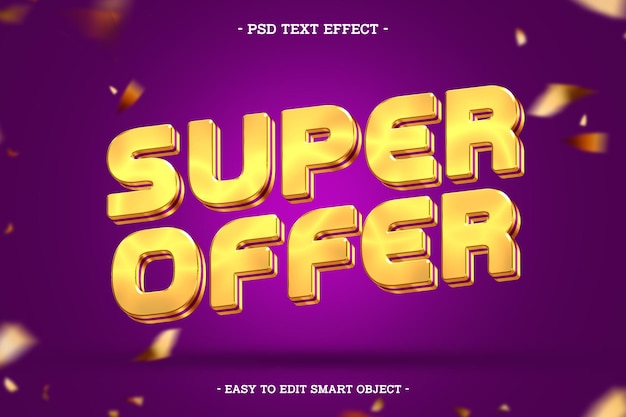 Super Offer Editable Text Effect