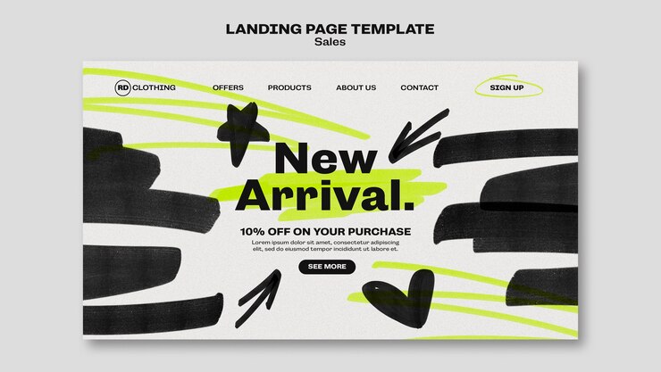 Gratis PSD super sales landing page template