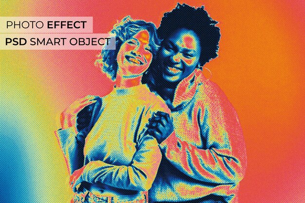 Syre halftone fotoeffekt