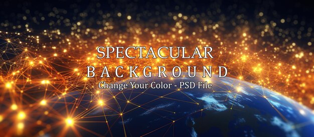 Technology background abstract background with connecting dots and lines Connection structure digital communication