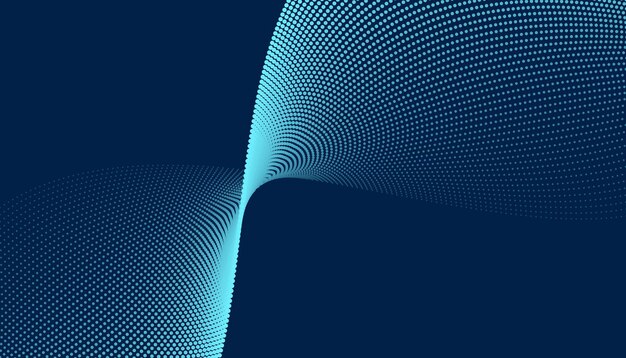 technology digital wave background conceptbeautiful motion waving dots texture with glowing focused particles editable color