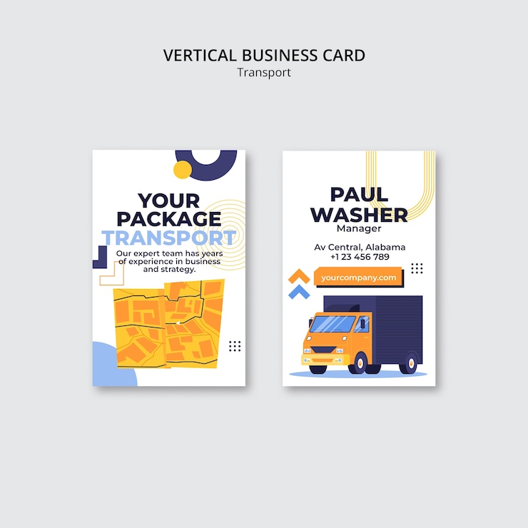 Gratis PSD transport template design