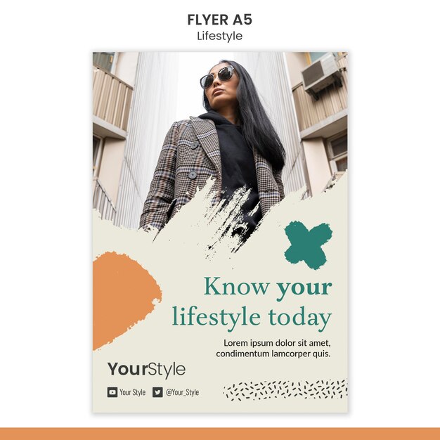 vertical flyer for personal lifestyle