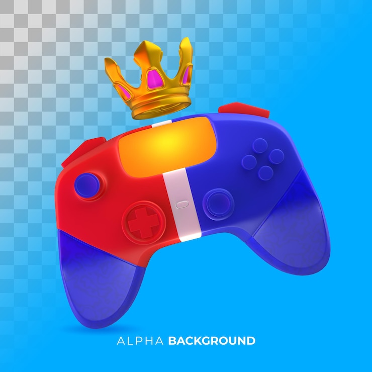 Gratis PSD video game store banner. 3d illustration