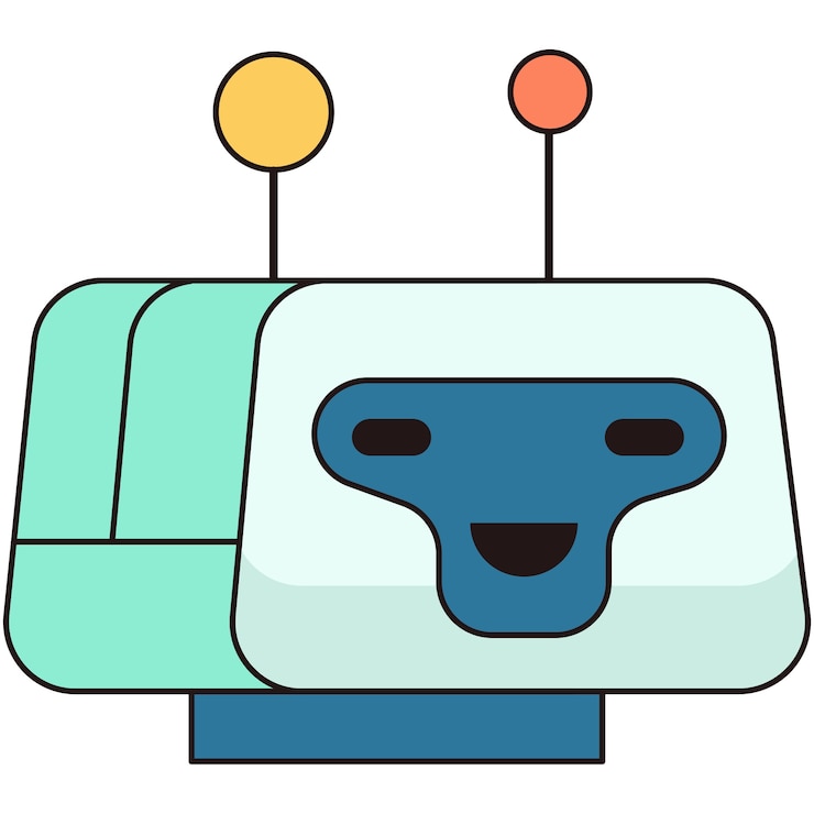 Gratis PSD visning av robot