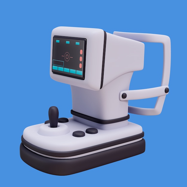 Visual impairment test machine icon rendering