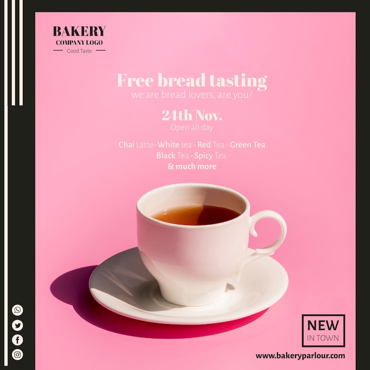 Gratis PSD web template design for tea business