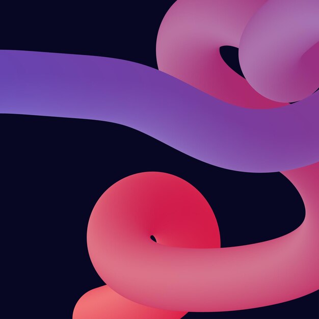 3d abstract colorful twisted liquid shapes creative design elements vector modern gradient shapes elements for bannerbackgroundposter