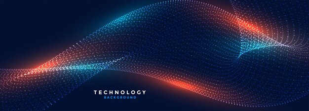 abstract and glowing digital web particle background design