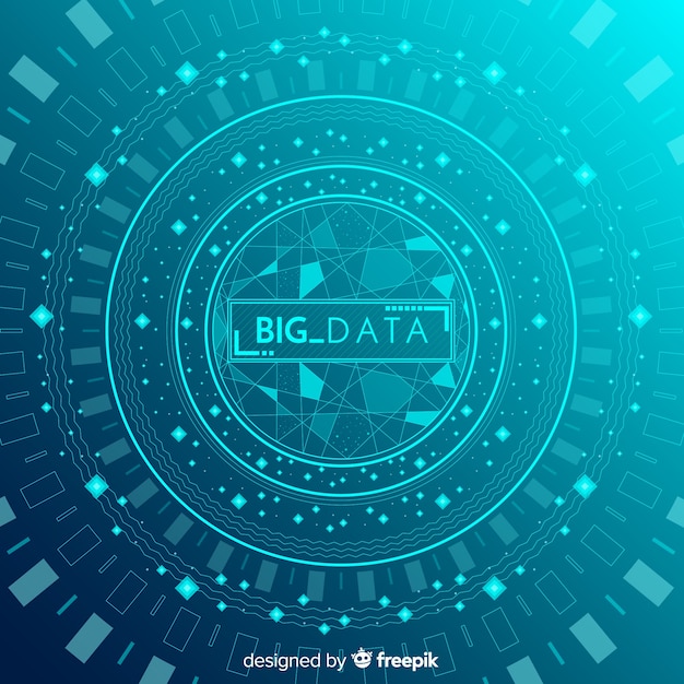 Abstract and modern big data background design
