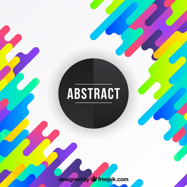 abstract background with colorful rounded shapes