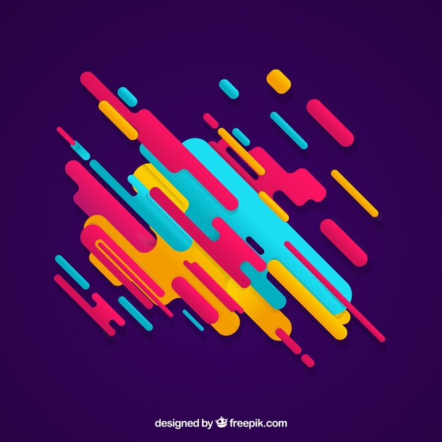 Abstract background with colorful rounded shapes
