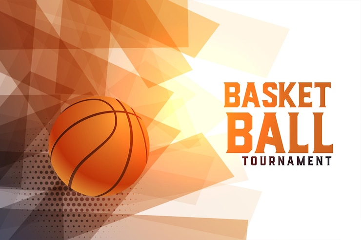 Gratis Vektor abstract basketball tournament background design